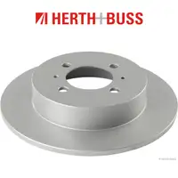 HERTH+BUSS Bremsen Bremsscheiben + Bel&auml;ge f&uuml;r NISSAN ALMERA I N15 mit ABS hinten