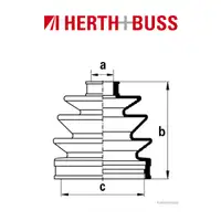 HERTH+BUSS JAKOPARTS Achsmanschetten Satz NISSAN ALMERA PRAIRIE PRIMERA SUNNY