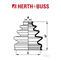 HERTH+BUSS JAKOPARTS Achsmanschettensatz f&uuml;r HONDA ACCORD CIVIC PRELUDE vorne