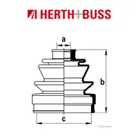 HERTH+BUSS JAKOPARTS Achsmanschetten Satz HONDA JAZZ I (AA) 1.2 vorne RADSEITIG