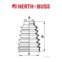 HERTH+BUSS JAKOPARTS Achsmanschetten Satz LEXUS GS LS SC TOYOTA ARISTO hinten