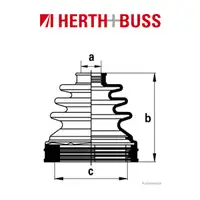 HERTH+BUSS JAKOPARTS Achsmanschetten Satz TOYOTA Avensis Carina E vorne