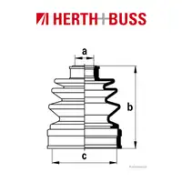 HERTH+BUSS JAKOPARTS Achsmanschetten Satz MAZDA SUBARU SUZUKI vorne oder hinten