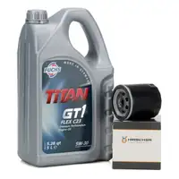 FUCHS Motor&ouml;l 5W30 5L dexos2 + &Ouml;lfilter 650104 f&uuml;r ASTRA G/H VECTRA B/C ZAFIRA A