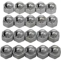 HP 82712 Radschrauben Kappen Abdeckung RALLYE-CAPS Chrom 17mm (20 St&uuml;ck)
