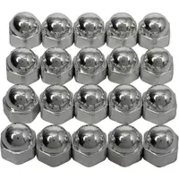 HP 82912 Radschrauben Kappen Abdeckung RALLYE-CAPS Chrom 19mm (20 St&uuml;ck)