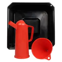 H&Uuml;NERSDORFF 921401 &Ouml;lwechsel-Set 3-teilig &Ouml;lwanne + &Ouml;ltrichter + &Ouml;lkanne