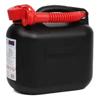 3x 5 L H&Uuml;NERSDORFF 811400 Kanister Benzinkanister Reservekanister Schwarz