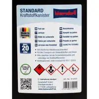 H&Uuml;NERSDORFF 813500 Kanister Benzinkanister Reservekanister 20 L Schwarz