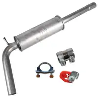 IMASAF Mittelschalld&auml;mpfer + Anbausatz AUDI A1 SEAT IBIZA 4VW POLO 6R 6C 1.2 TSI
