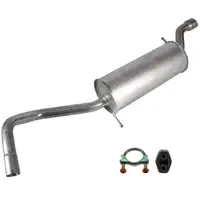 IMASAF Endschalld&auml;mpfer + Anbausatz AUDI A1 8X VW POLO 6R 6C 1.2 TSI 86-105 PS