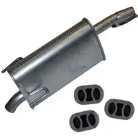 IMASAF Endschalld&auml;mpfer + Anbausatz OPEL MERIVA A 1.4 16V Twinport 90PS Z14XEP