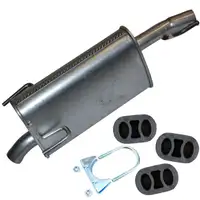 IMASAF Endschalld&auml;mpfer + Anbausatz OPEL MERIVA A 1.6 + 1.6 16V 87/100/105 PS