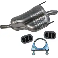 IMASAF Endschalld&auml;mpfer + Anbausatz f&uuml;r OPEL ASTRA H 1.6 + 1.8 116/125/140 PS