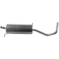 IMASAF Endschalld&auml;mpfer + Anbausatz SEAT IBIZA 3 SKODA FABIA 1 VW POLO (9N_) 1.2