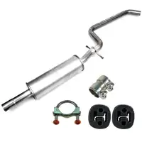 IMASAF Mittelschalld&auml;mpfer + Anbausatz AUDI A3 SEAT LEON VW GOLF V VI 1.6 102 PS