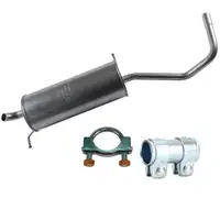 IMASAF Endschalld&auml;mpfer + Anbausatz SEAT IBIZA 3 SKODA FABIA 1 VW POLO (9N_) 1.2