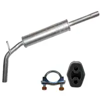 IMASAF Mittelschalld&auml;mpfer + Anbausatz VW POLO (6N1 6N2) 1.0 1.3 1.4 45-75 PS