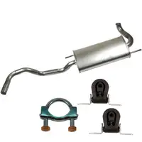 IMASAF Endschalld&auml;mpfer + Anbausatz VW POLO (6N1 6N2) 1.0 + 1.3 + 1.4 45-75 PS