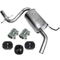 IMASAF Mittelschalld&auml;mpfer + Anbausatz f&uuml;r VW TOURAN (1T1 1T2) 1.6 FSI 115 PS