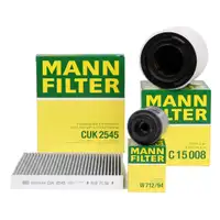 MANN Filterset f&uuml;r SEAT IBIZA IV SKODA FABIA II ROOMSTER VW POLO 6R 1.2/1.4 TSI