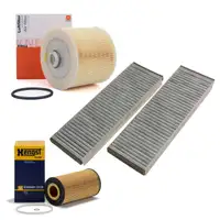 Inspektionskit Filterpaket Filterset f&uuml;r Audi A6 (4F C6) 4.2 quattro 335 PS
