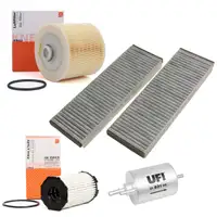 Inspektionskit Filterpaket f&uuml;r Audi A6 (4F C6) 4.2FSI 350 PS mit Klimaautomatik