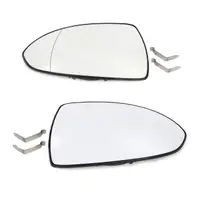 2x JOHNS Au&szlig;enspiegel Spiegelglas ELEKTRISCH f&uuml;r OPEL Corsa D links + rechts