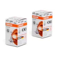 2x OSRAM Halogenlampe Gl&uuml;hlampe H7 LONGLIFE 12V 55W PX26d 64210L