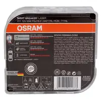 2x OSRAM Gl&uuml;hlampe H11 NIGHT BREAKER LASER 12V 55W PGJ19-2 next Generation +150%