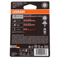 OSRAM Gl&uuml;hlampe H7 NIGHT BREAKER LASER 12V 55W PX26d next Generation +150%