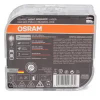2x OSRAM Xenon Brenner D4S NIGHT BREAKER LASER XENARC 42V 35W P32d-5