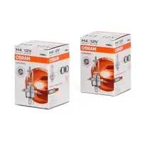 2x OSRAM Lampe Halogenlampe Gl&uuml;hlampe H4 ORIGINAL LINE 12V 60/55W P43t 64193