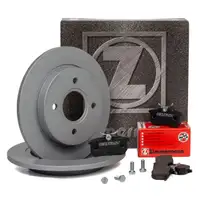 ZIMMERMANN Bremsscheiben + Bel&auml;ge FORD FIESTA V ST150 + FIESTA VI FOCUS I hinten