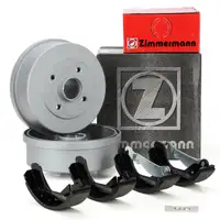 ZIMMERMANN Bremstrommeln + Backen OPEL CORSA C TIGRA B TwinTop mit ABS hinten