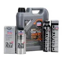 LIQUI MOLY 5 L Motor&ouml;l &Ouml;l TOP TEC 4200 5W30 + CeraTec Additiv + Motor Clean