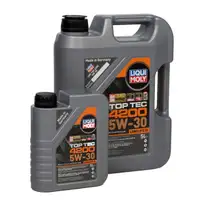 LIQUI MOLY 6L 6 Liter Motor&ouml;l &Ouml;l TOP TEC 4200 5W30 5W-30 3707 VW 504.00 507.00