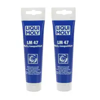 2x 100g LIQUI MOLY LM 47 + MoS2 Langzeitfett Mehrzweckfett Graphitfett 3510