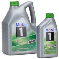 Mobil 1 ESP X3 C40 Motor&ouml;l &Ouml;l 0W-40 0W40 dexos2 PORSCHE C40 VW 511.00 - 6 Liter