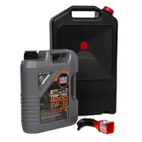 LIQUI MOLY Motor&ouml;l &Ouml;l TOP TEC 4200 5W-30 - 5 Liter + Trichter + Auffangwanne