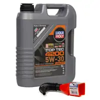 LIQUI MOLY Motor&ouml;l &Ouml;l TOP TEC 4200 5W-30 VW 504.00 507.00 - 5 Liter + Trichter