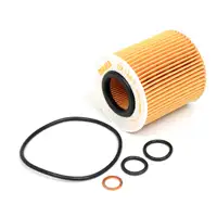 MAHLE &Ouml;lfilter + Dichtung f&uuml;r BMW 1er E81 E87 116-120i 3er E46 316-318i OX166/1D