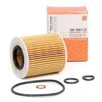 MAHLE &Ouml;lfilter + Dichtung f&uuml;r BMW 1er E81 E87 116-120i 3er E46 316-318i OX166/1D