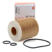 MAHLE &Ouml;lfilter inkl. Dichtung f&uuml;r Astra G H Combo Corsa C Meriva 1.7 DTi / CDTi