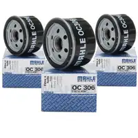 3x KNECHT / MAHLE OC306 &Ouml;lfilter Motor&ouml;lfilter f&uuml;r BMW i3 (I01) 102/170/184 PS