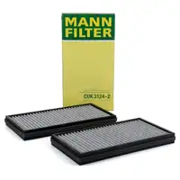 MANN Innenraumfilter Aktivkohlefilter Satz CUK3124-2 f&uuml;r BMW 7er E65 E66 E67