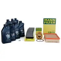 MANN Inspektionskit + 7 L ORIGINAL BMW 5W30 Motor&ouml;l f&uuml;r E46 320-330i X3 E83
