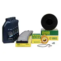 MANN Inspektionskit + 4 L ORIGINAL f&uuml;r BMW 5W30 Motor&ouml;l BMW 3er E46 316i 318i