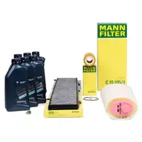 MANN Inspektionskit + 6 L ORIGINAL BMW 5W30 Motor&ouml;l f&uuml;r E81 E87 E90 E91 18/20d