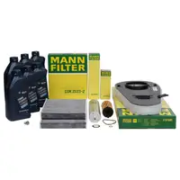 MANN Inspektionskit + 6 L ORIGINAL BMW 5W30 Motor&ouml;l F10 F11 518d 136 PS B47D20A